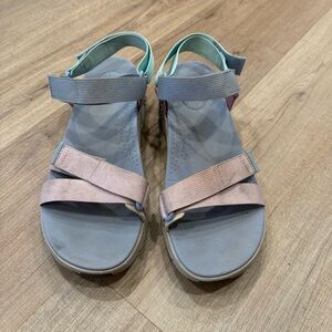 Dansko Raquel adjustable sandal size 42 sky multi